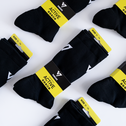 Classic Black Active Socks 12-14