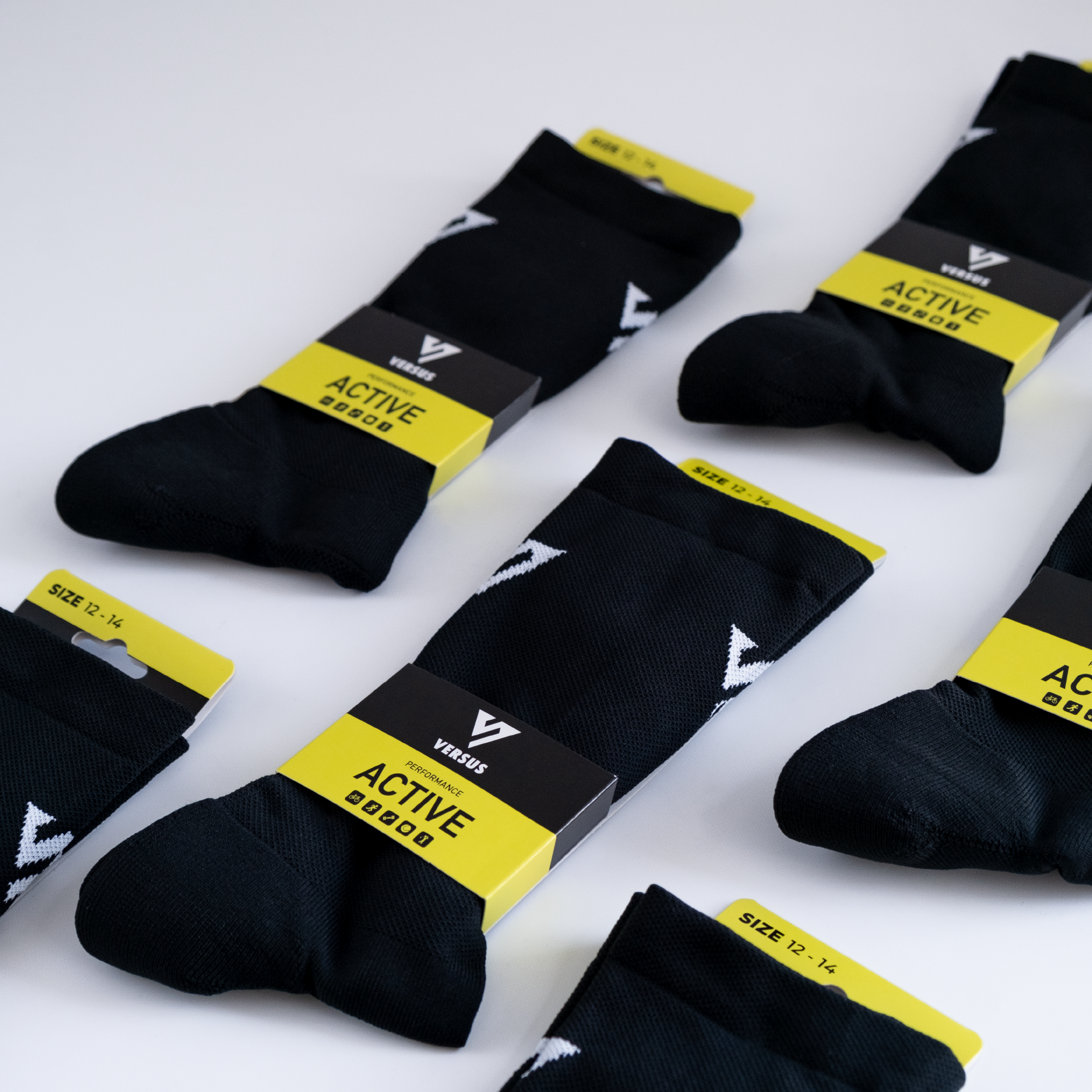 Classic Black Active Socks 12-14