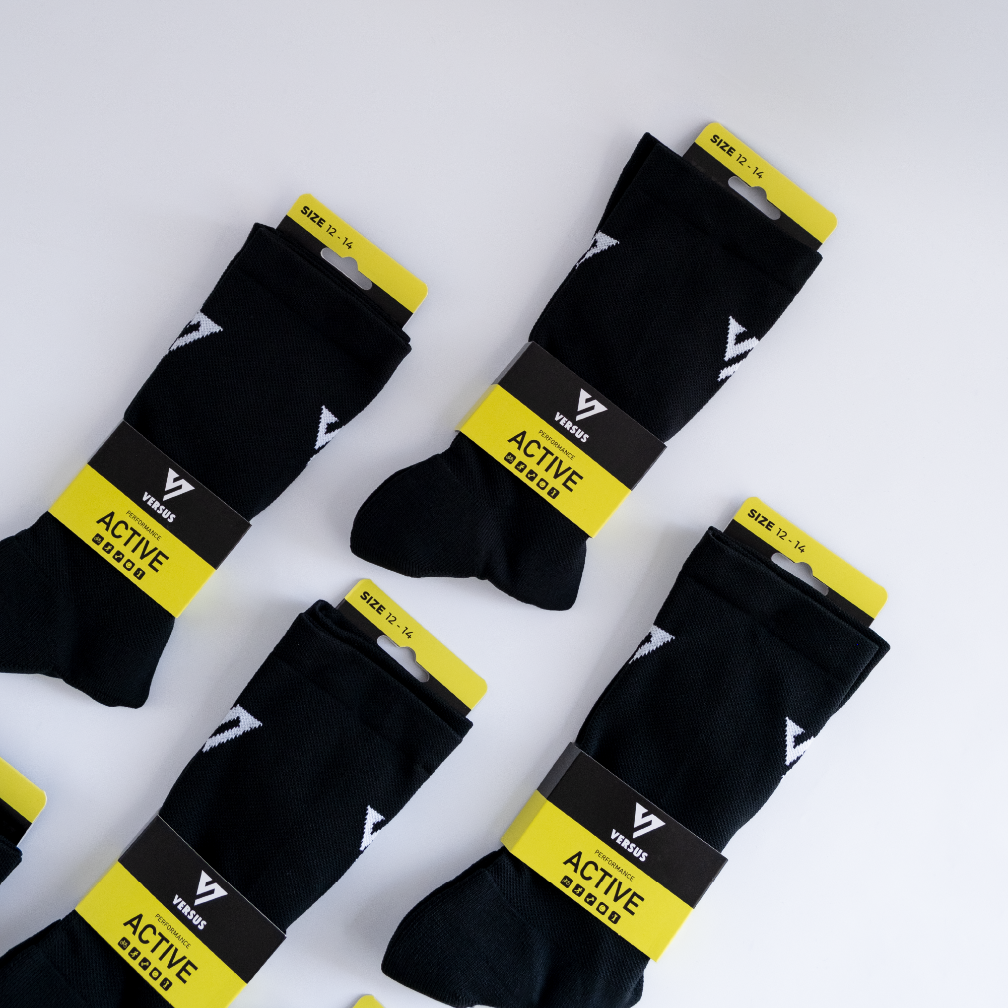 Classic Black Active Socks 12-14