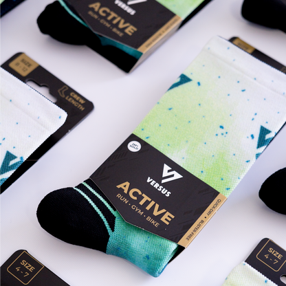 Green Mist Active Crew Socks