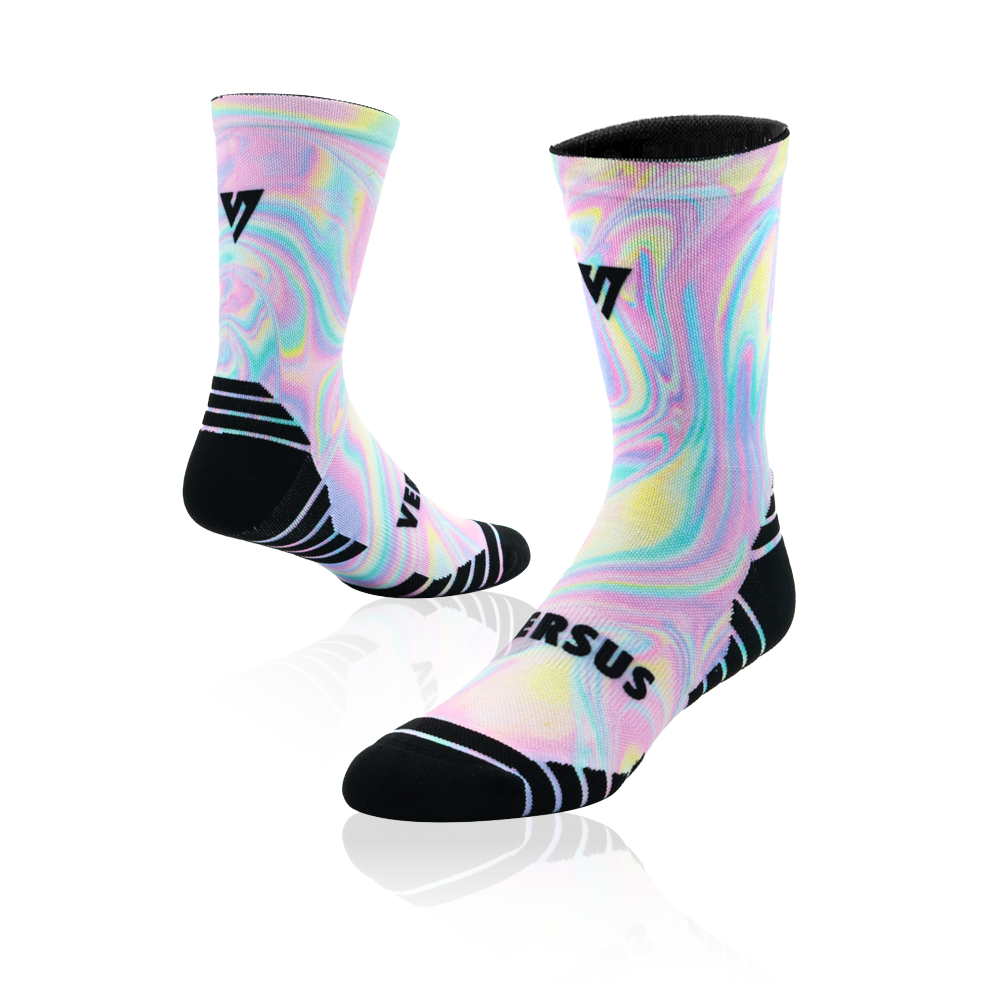 Holographic Active Crew Socks