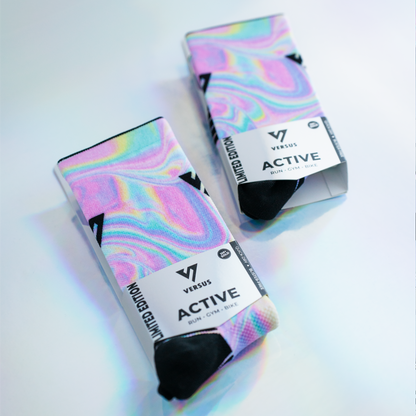 Holographic Active Crew Socks