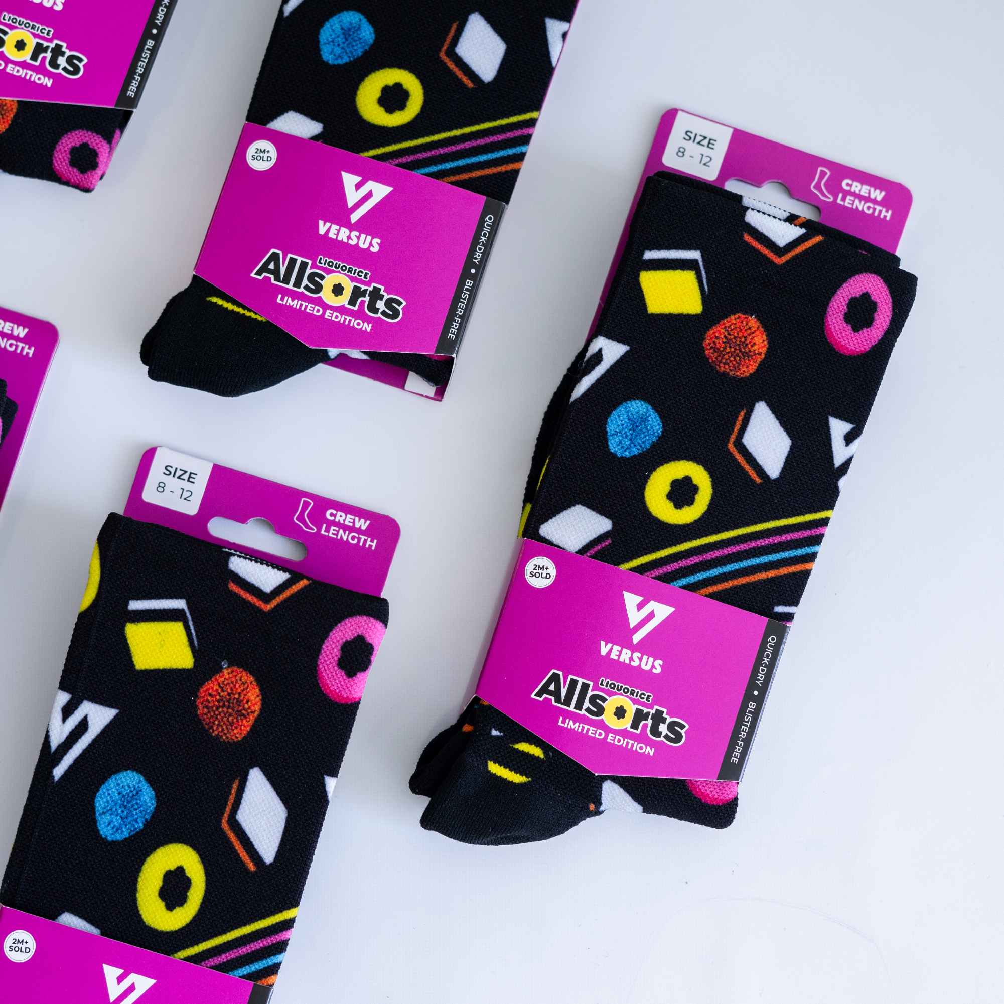 Allsorts Liquorice Active Crew Socks