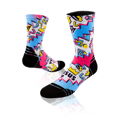 Razzle Dazzle Active Crew Socks