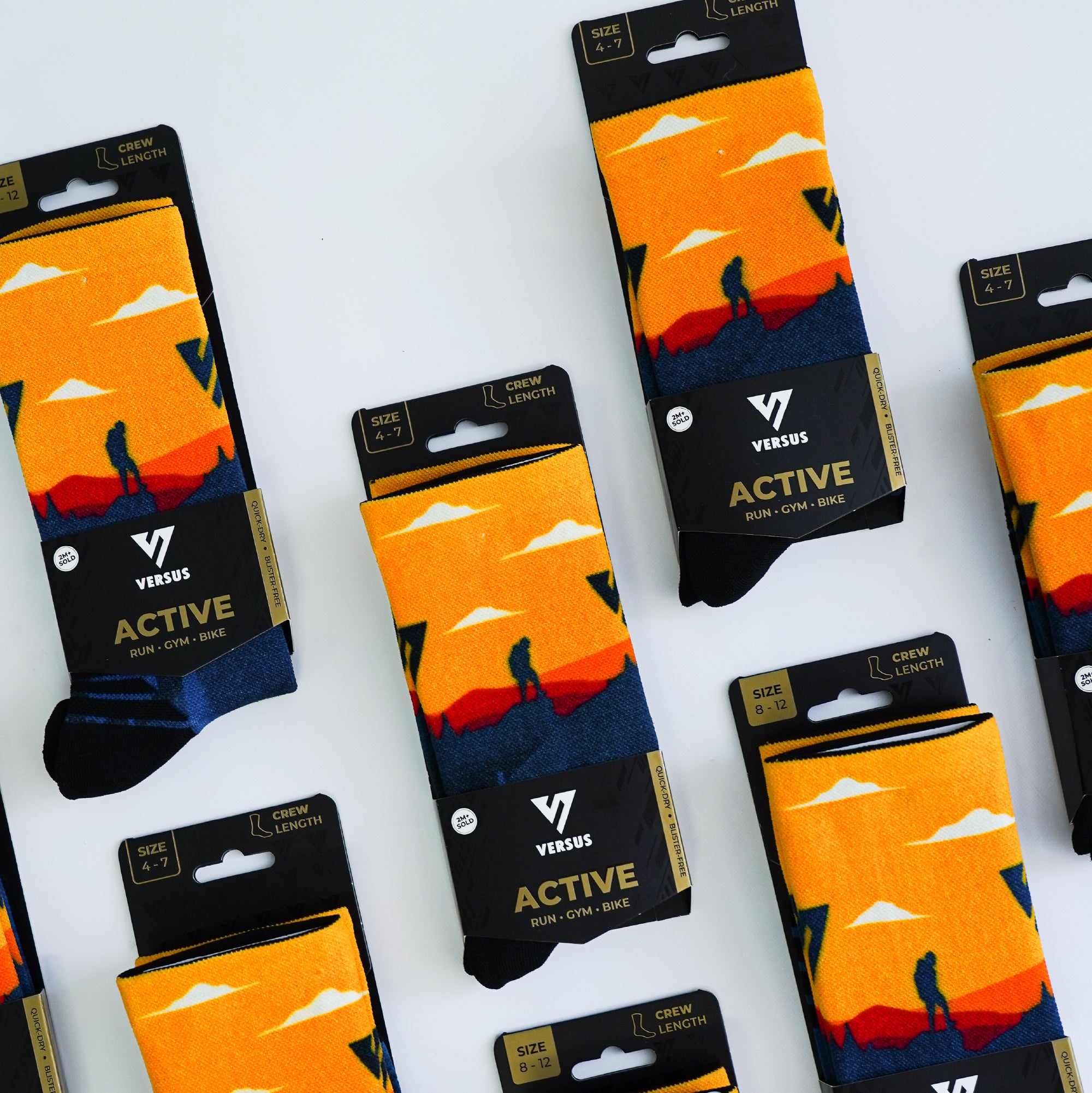 Sunset Hiker Active Crew Socks