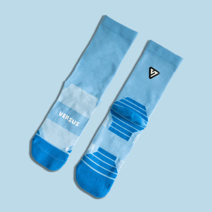 Classic Blue Active Crew Tab Socks