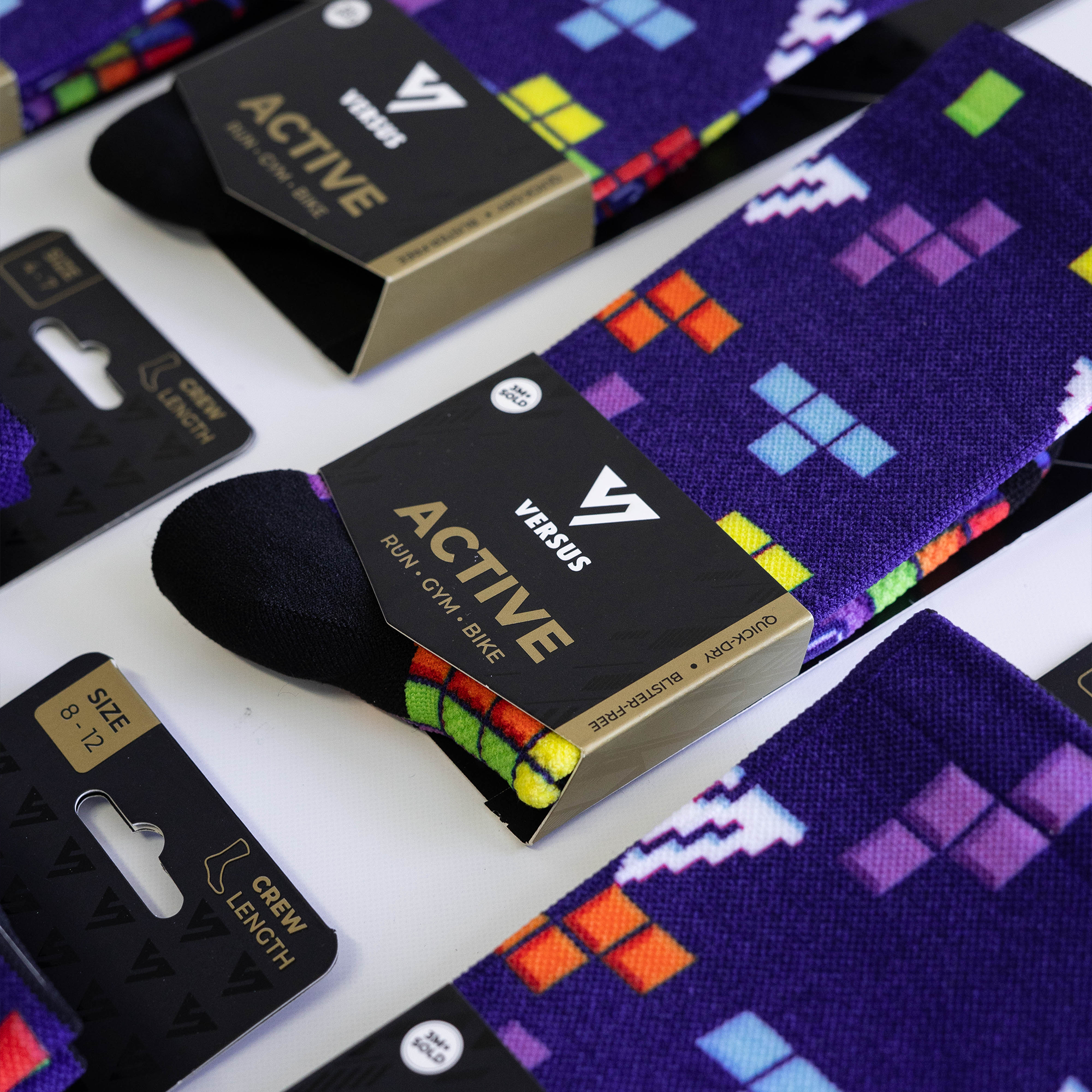 Tetris Active Crew Socks