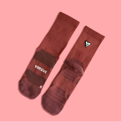 Classic Maroon Active Crew Tab Socks