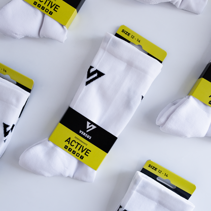 Classic White Active Socks 12-14