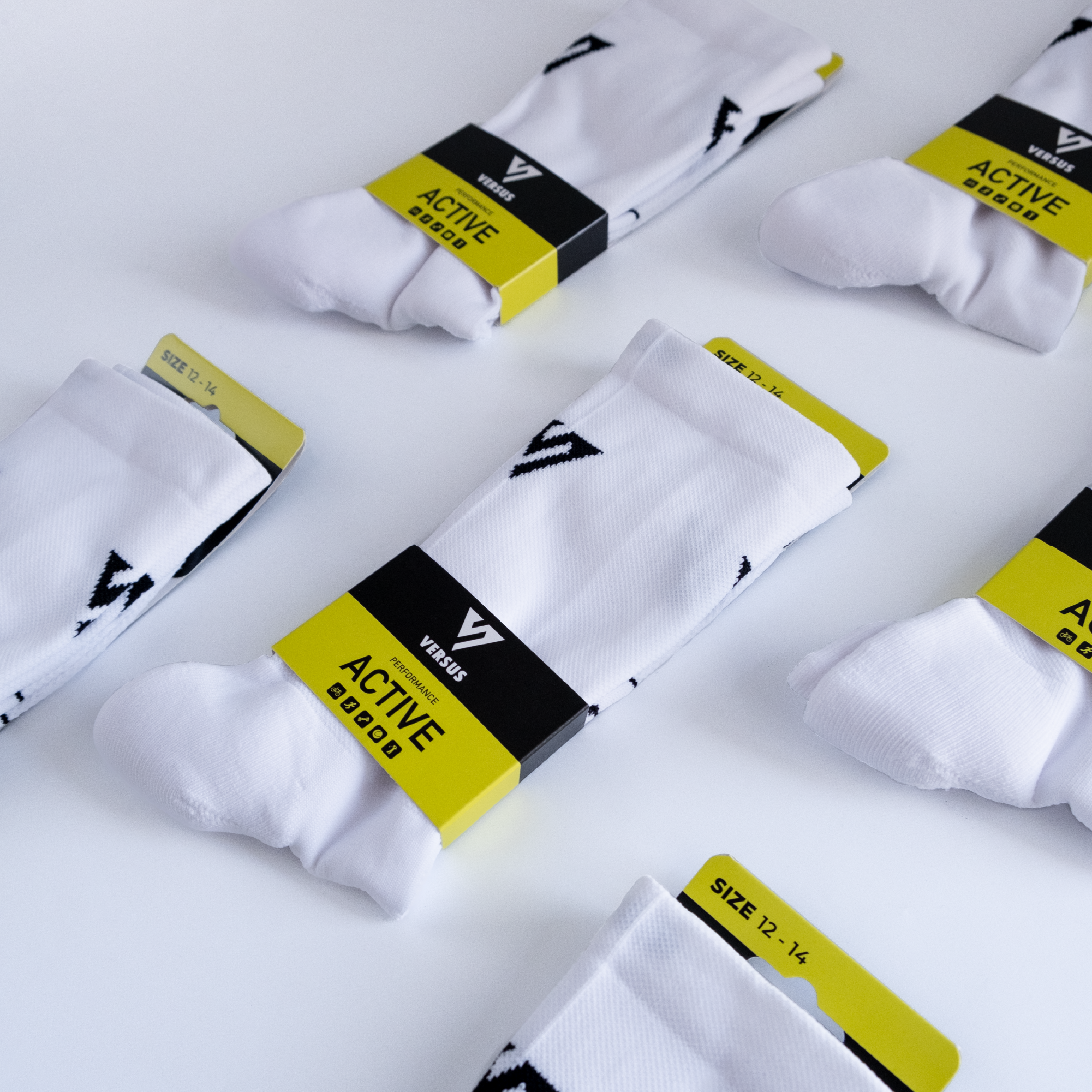 Classic White Active Socks 12-14