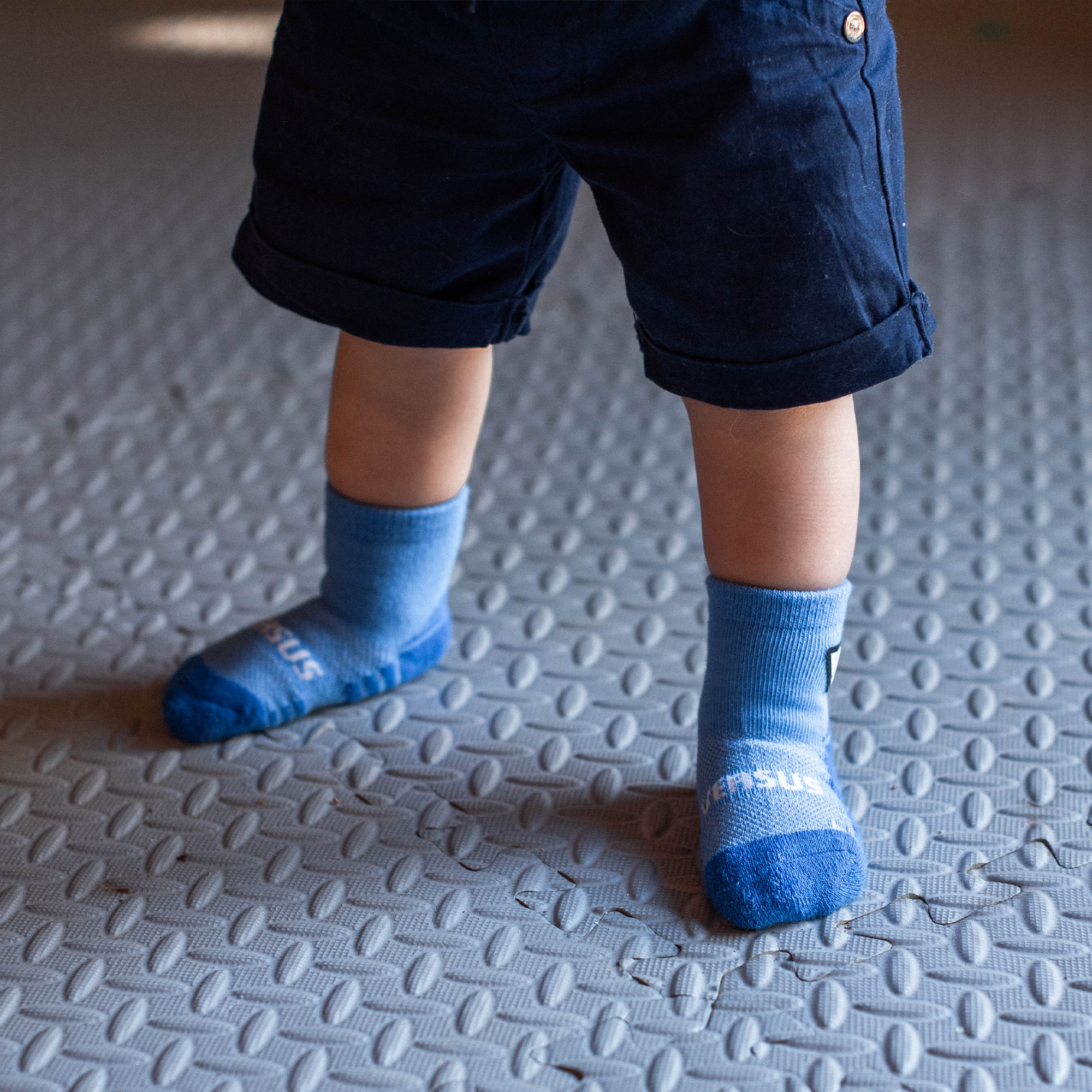 Pastel Blue Baby Socks