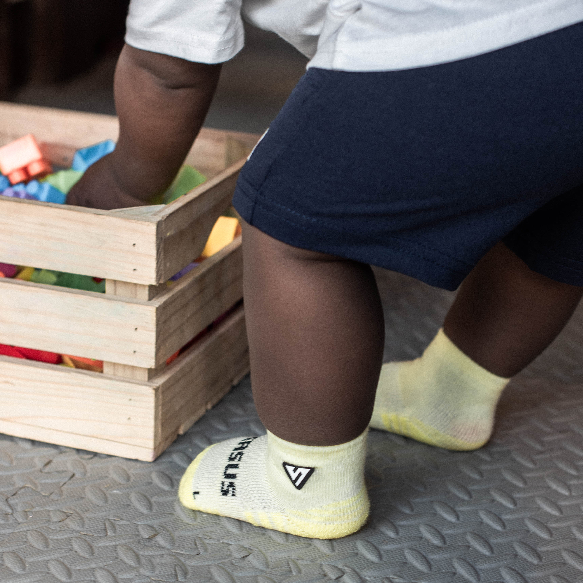 Pastel Yellow Baby Socks