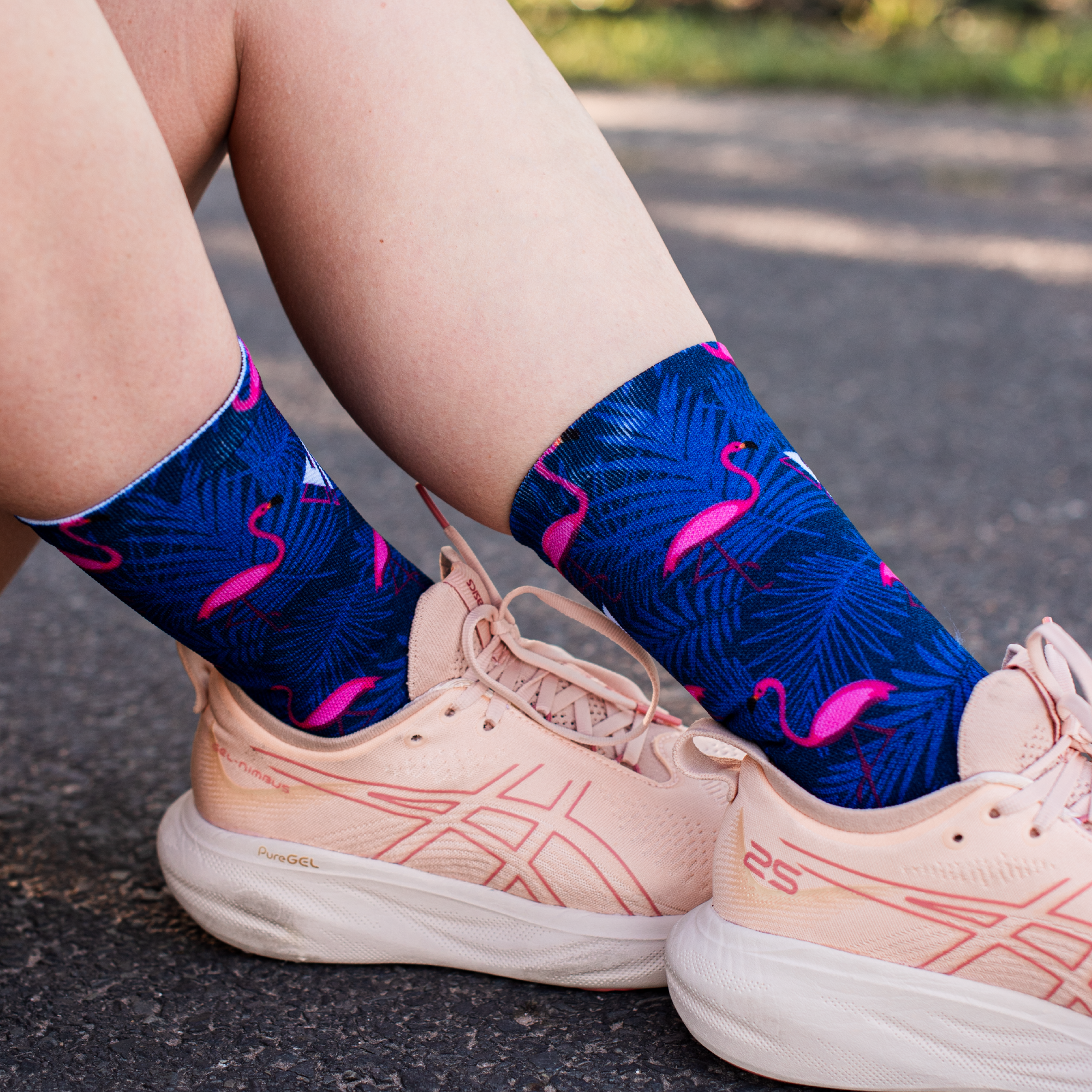 Flamingo Active Crew Socks