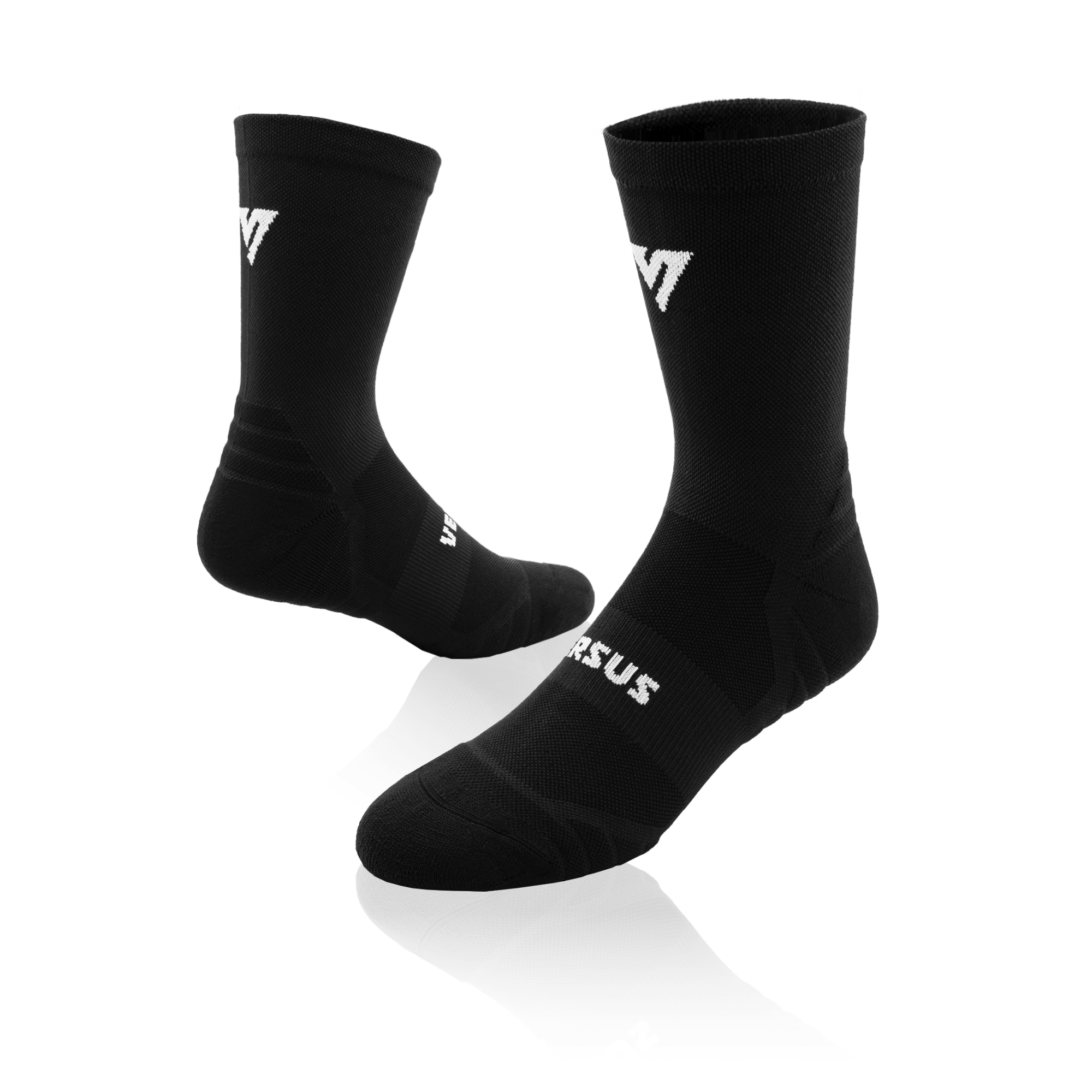 Classic Black Active Crew Socks