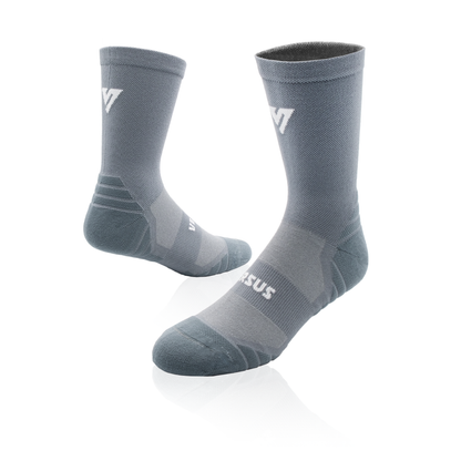 Classic Grey Active Crew Socks