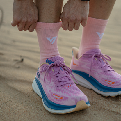 Pink Sky Merino Winter Socks