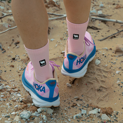 Pink Sky Merino Winter Socks